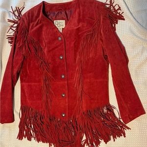 Vintage Cripple Creek Fringe Leather Jacket